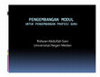 Research paper thumbnail of Petunjuk Pengembangan Modul untuk PKB Guru