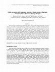 Research paper thumbnail of Public perception and Component Analysis of Wood carving Calligraphic Ornamentation in Malaysian Heritage Mosques