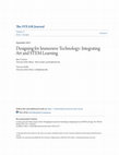 Research paper thumbnail of Designing for Immersive Technology: Integrating Art and STEM Learning