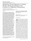 Research paper thumbnail of Rethinking Transit Migration in Turkey: Reality and Re-presentation in the Creation of a Migratory Phenomenon