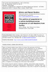 Research paper thumbnail of The politics of population in a nation-building process: emigration of non-Muslims from Turkey