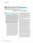 Research paper thumbnail of Multimodal Dialogues: Making Visual Meaning Through the Translation of Tacit Knowledge