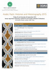 Research paper thumbnail of Arabic Pasts: Histories and Historiography 2015 programme