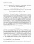 Research paper thumbnail of A two-parameter Weibull function to describe airborne dust particle size distributions