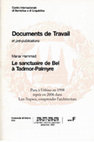 Research paper thumbnail of Le sanctuaire de Bel à Tadmor-Palmyre