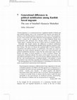 Research paper thumbnail of Generational differences in political mobilization among Kurdish forced migrants : The case of Istanbul’s Kanarya Mahallesi