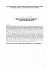 Research paper thumbnail of The ‘David and Goliath’ or from the Ruling to the Opposition Political Party: The PDP, Crisis of Internal Democracy and 2015 Election Outcomes in Nigeria