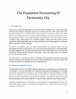 Research paper thumbnail of The Population Forecasting Of Parramatta City