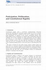 Research paper thumbnail of Participation, Deliberation, and Constitutional Rigidity (Ratio Juris, 2014)