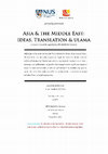 Research paper thumbnail of Research Roundtable: Asia and the Middle East – Ideas, Translation and Ulama (Middle East Institute, National University of Singapore, 1 October 2015)