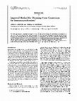 Research paper thumbnail of Improved method for obtaining 3-microns cryosections for immunocytochemistry