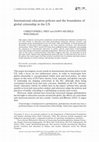 Research paper thumbnail of International education policies and the boundaries of global citizenship in the US