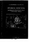 Research paper thumbnail of Fratarcangeli M., Giovanni Fontana e la sua stirpe: edifici d’acque e inondazioni del Tevere, in Studi sui Fontana. Una dinastia di architetti ticinesi a Roma tra Manierismo e Barocco, Roma 2008, pp. 339-354