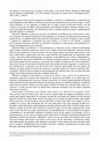 Research paper thumbnail of Analisi di R. Pozzo (ed.), 'The Impact of Aristotelianism on Modern Philosophy', (Studies in Philosophy and the History of Philosophy, 39), Washington (D.C.): The Catholic University of America Press, 2004