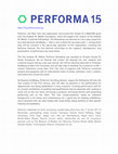 Research paper thumbnail of Sozita Goudouna Inaugural Andrew W. Mellon Fellow at Performa NYC