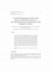 Research paper thumbnail of A controlled prospective studiY on the efficacy of SEAS.02 exercises in preventing progression and braces in mild idiopathic scoliosis