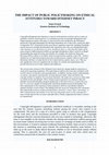 Research paper thumbnail of THE IMPACT OF PUBLIC POLICYMAKING ON ETHICAL ATTITUDES TOWARD INTERNET PIRACY