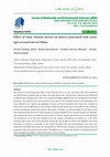 Research paper thumbnail of Effect of some climatic factors on insects associated with citrus agro-ecosystems in Ghana