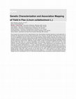 Research paper thumbnail of Genetic Characterization and Association Mapping of Yield in Flax (Linum usitatissimum L.)