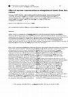 Research paper thumbnail of Effect of sucrose concentration on elongation of shoots from flax anther culture