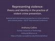 Research paper thumbnail of Representing Violence: Theory and identity in the practice of violent crime prevention