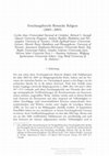 Research paper thumbnail of Andreas Bendlin, Mareile Haase (eds), Forschungsbericht Römische Religion (2003-2005), Archiv für Religionsgeschichte 9, 2007, 297-404.