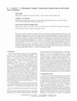 Research paper thumbnail of S 1 → S n and S 2 → S n Absorption of Azulene:  Femtosecond Transient Spectra and Excited State Calculations