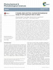 Research paper thumbnail of A steady-state and time-resolved photophysical study of CdTe quantum dots in water