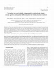 Research paper thumbnail of Variation in wood volatile compounds in a mixed oak stand: strong species and spatial differentiation in whisky-lactone content