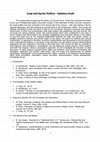 Research paper thumbnail of Iraq and Syria Politics Syllabus Draft