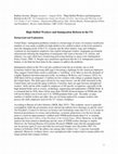 Research paper thumbnail of High-Skilled Workers and Immigration Reform in the US