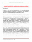 Research paper thumbnail of CONSECUENCIAS DE LA SEGUNDA GUERRA MUNDIAL