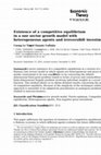 Research paper thumbnail of Existence of a competitive equilibrium in a one sector growth model with heterogeneous agents and irreversible investment