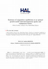 Research paper thumbnail of EXISTENCE OF COMPETITIVE EQUILIBRIUM IN AN OPTIMAL GROWTH MODEL WITH HETEROGENEOUS AGENTS AND ENDOGENOUS LEISURE