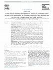 Research paper thumbnail of Using few and scattered time points for analysis of a variable course of pain can be misleading: an example using weekly text message data