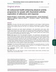 Research paper thumbnail of An outsourced health-enhancing physical activity programme for people with rheumatoid arthritis: exploration of adherence and response