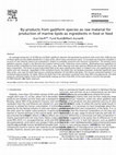 Research paper thumbnail of By-products from gadiform species as raw material for production of marine lipids as ingredients in food or feed