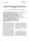 Research paper thumbnail of Influence of sampling interval on the evaluation of nocturnal blood pressure in subjects with and without obstructive sleep apnoea