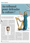 Research paper thumbnail of Au tribunal pour défendre la culture?