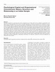 Research paper thumbnail of Psychological Capital and Organisational Commitment: Nature, Structure and Relationship in an Indian Sample