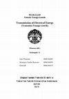 Research paper thumbnail of Paper transmission of electricalenergy