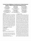 Research paper thumbnail of Context-aware middleware architecture for vertical handover support to multi-homed nomadic mobile services