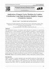 Research paper thumbnail of Application of Support Vector Machines for Landuse Classification Using High-Resolution RapidEye Images: A Sensitivity Analysis