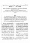 Research paper thumbnail of Optimization of automated gas sample collection and IRMS analysis of d13C of CO2 in air