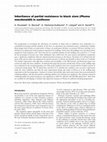 Research paper thumbnail of Inheritance of partial resistance to black stem (Phoma macdonaldii) in sunflower