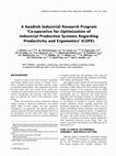 Research paper thumbnail of A Swedish industrial research program ?Co-operative for Optimization of Industrial Production Systems Regarding Productivity and Ergonomics? (COPE)