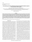 Research paper thumbnail of Fuel switching and energy partitioning during the postprandial metabolic response in the ball python (Python regius)