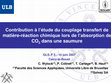 Research paper thumbnail of Contribution à l'étude du couplage transfert de matière-réaction chimique lors de l'absorption du CO2 dans une saumure