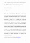 Research paper thumbnail of 17 Multinational firms and competitive strategy research