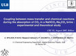 Research paper thumbnail of Coupling between mass transfer and chemical reactions during the absorption of CO2 in a NaHCO3-Na2CO3 brine : experimental and theoretical study